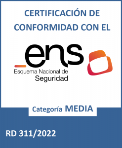 Certificación de conformidad con el ENS - RD3/2010